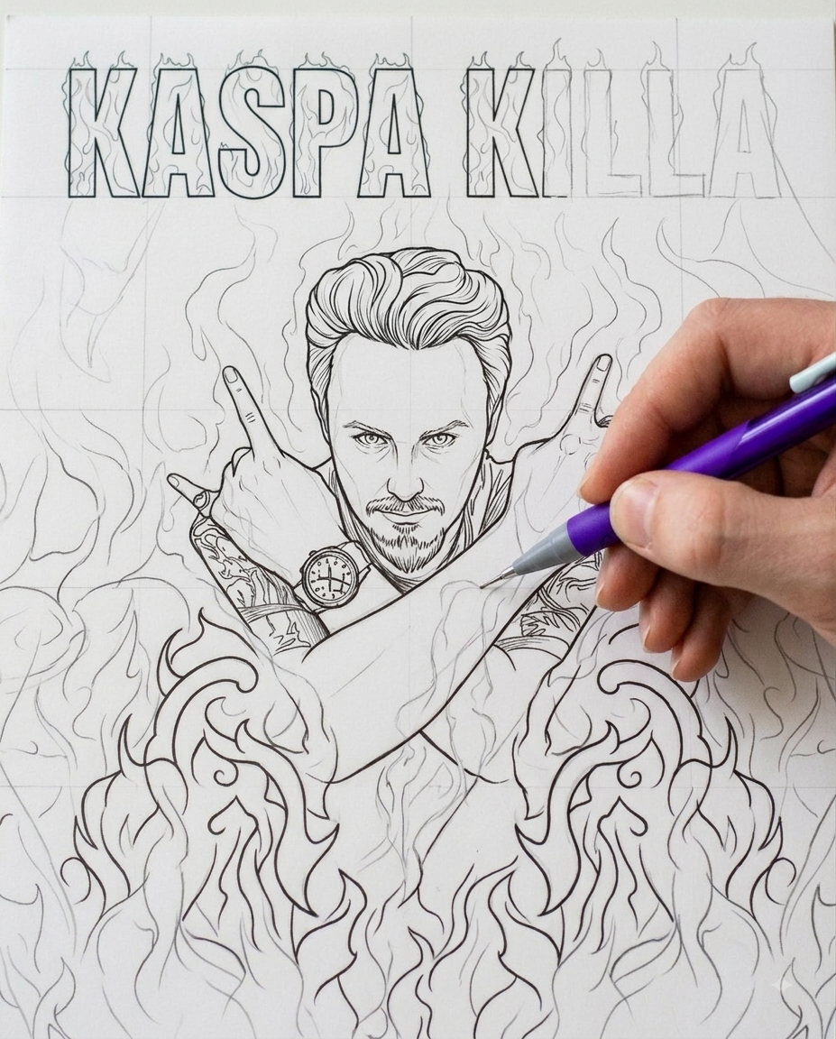 Kaspa Killa feelings poster artwork