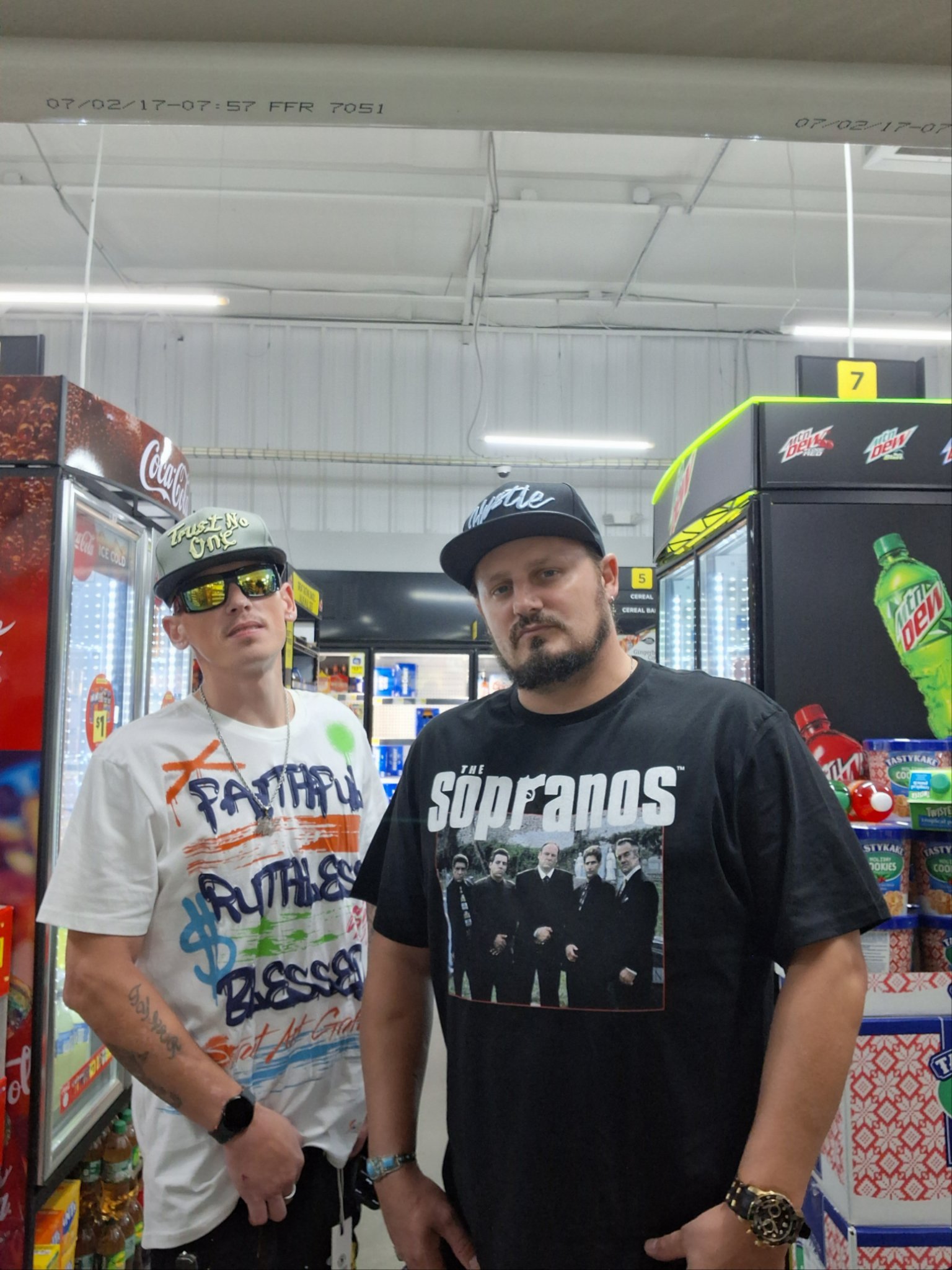 Kaspa Killa with $toney in a convenience store