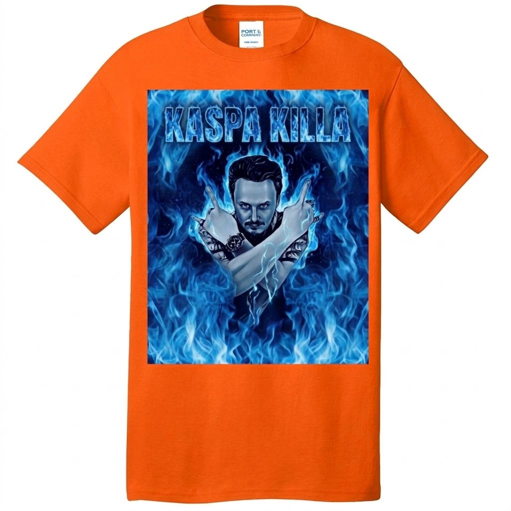 Orange Kaspa Killa Blue Nocturnal Fire T-shirt
