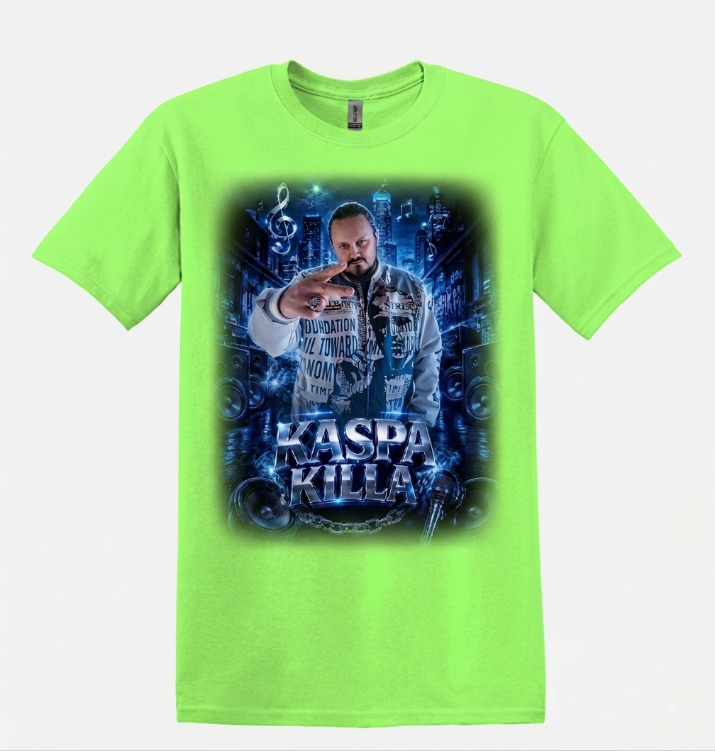 Kaspa Killa T-shirt designs